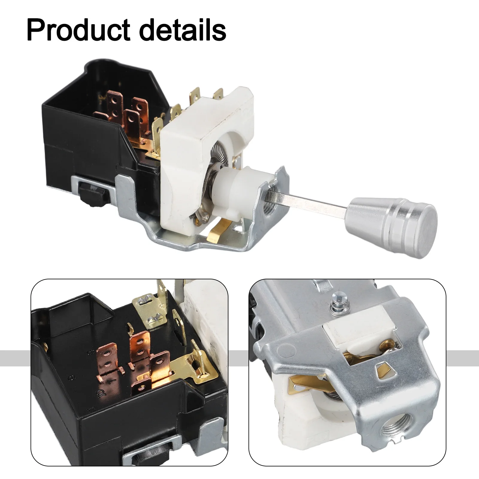 For Chevy Headlight Switch with Aluminum Knob for Street Rod Applications 12V Replacement Part for Custom Cars