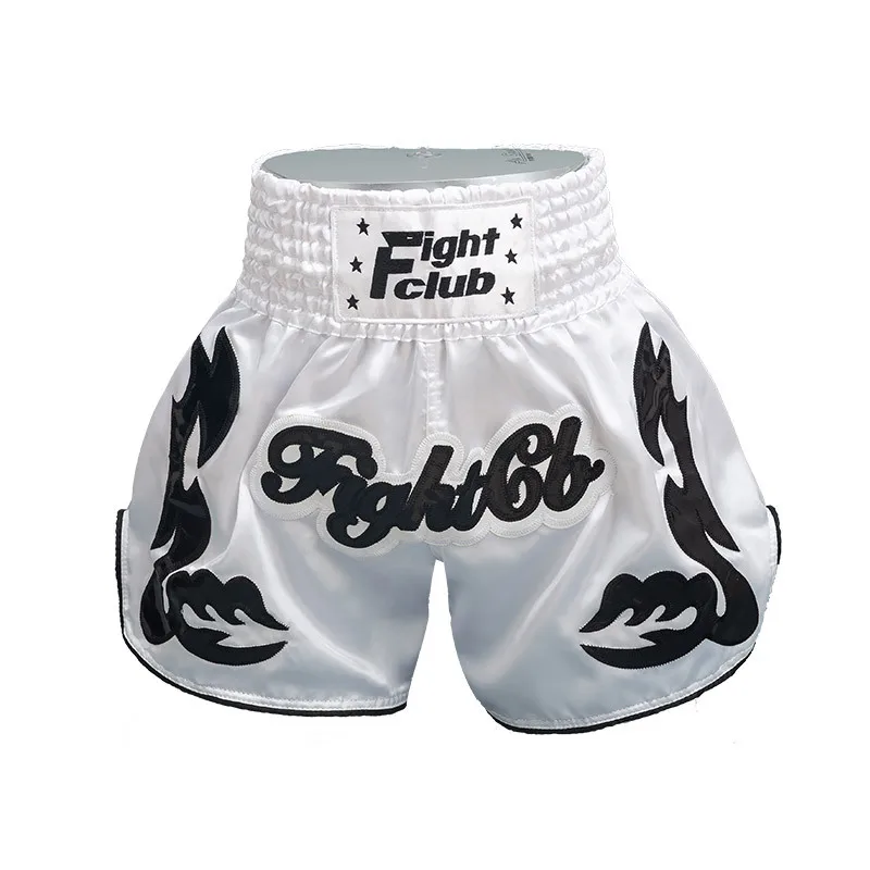 Men's Muay Thai Shorts Kick Boxing Shorts Women Kids Fight Kickboxing Pants Gym BJJ MMA Martial Arts Grappling Training Clothes