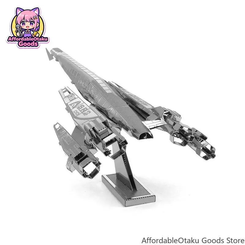 Normandy SR2 Style Spaceship 3D Metal Puzzle Stainless Steel Moderate No Glue DIY Model Kit Mini