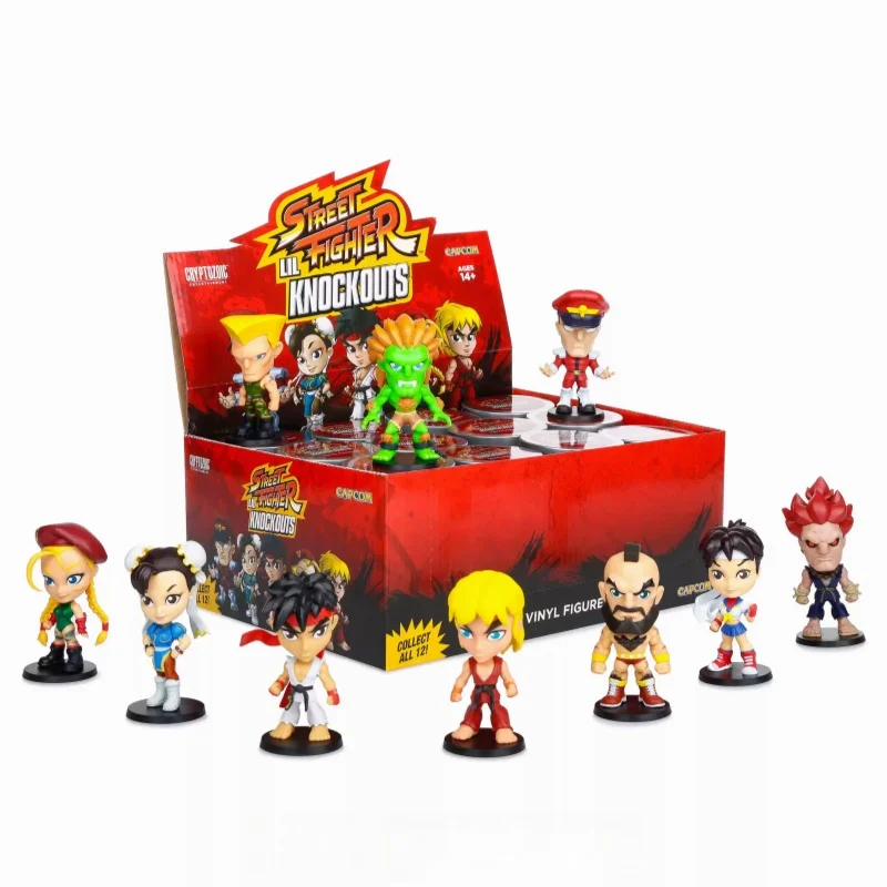 In Stock Cryptozoic Street Fighter Figures - Ryu, Ken, Chun-Li, Blanka, Honda, Zangief Blind Box Collectibles, Holiday Gifts