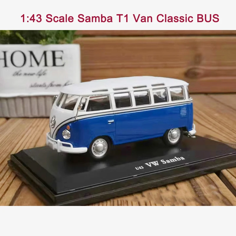 

Cararama литой под давлением масштаб 1:43 Samba T1 Van классический автобус модель автомобиля из сплава коллекция сувенирная игрушка в подарок статический дисплей