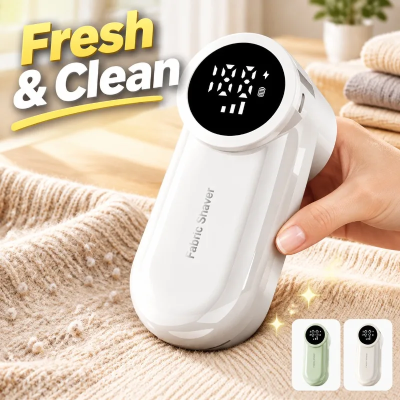 USB Electric Lint Remover Digital Display Clothes Fuzz Shaver Garment Pellet Trimming Fabric Cleaning Tool Vessel Supply