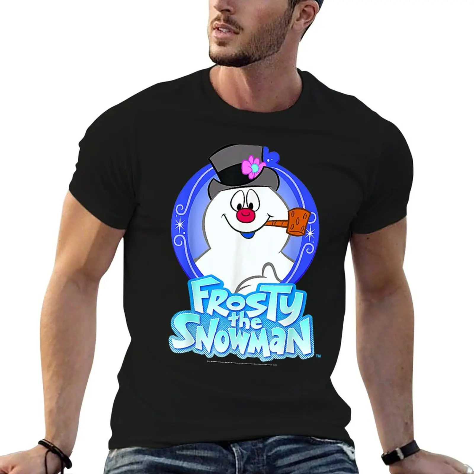 

Frosty The Snowman Portrait Logo T-Shirt t shirts for man graphic funny man t shirt graphic anime t shirts for man T-shirt