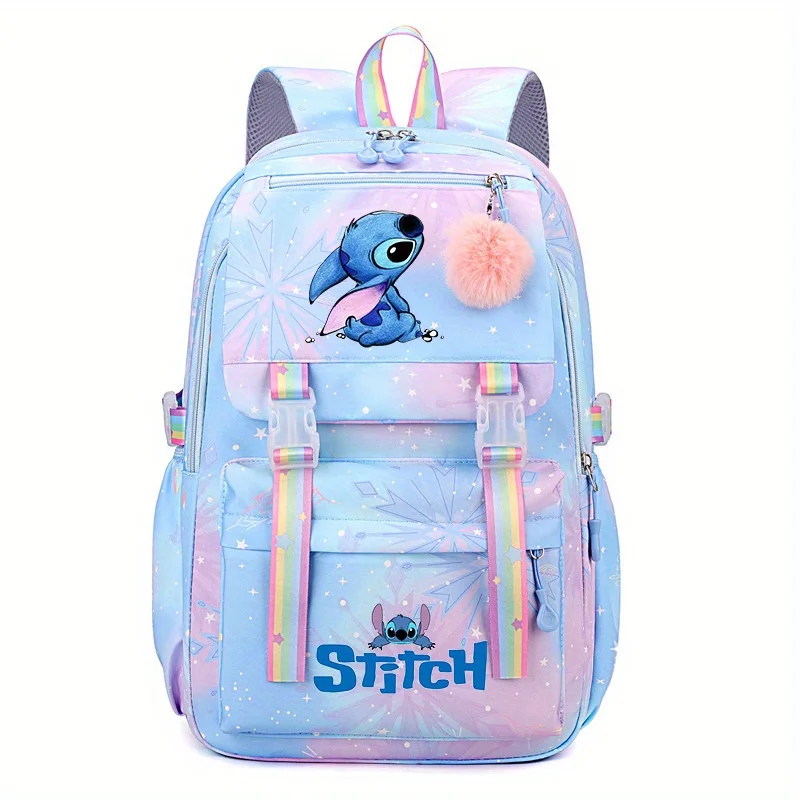 Disney's new Stitch backpack backpack, new waterproof large capacity backpack