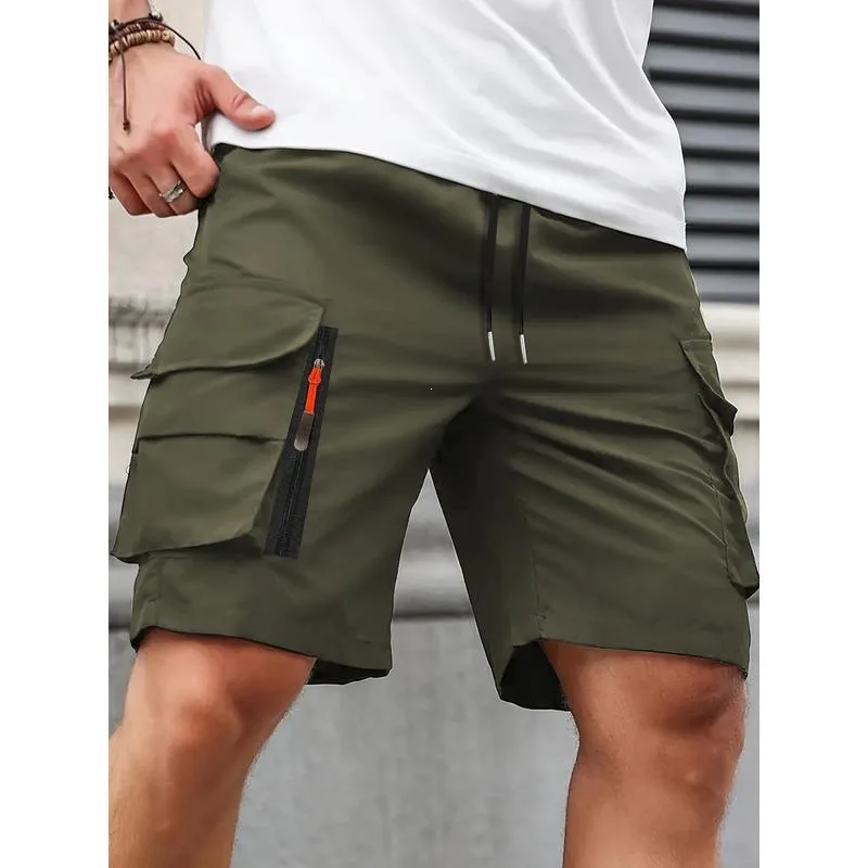 Loose Cargo Shorts for Men Comfortable Workwear Pants Spring Season Fashion Outerwear Other Material 100% Authentic Style