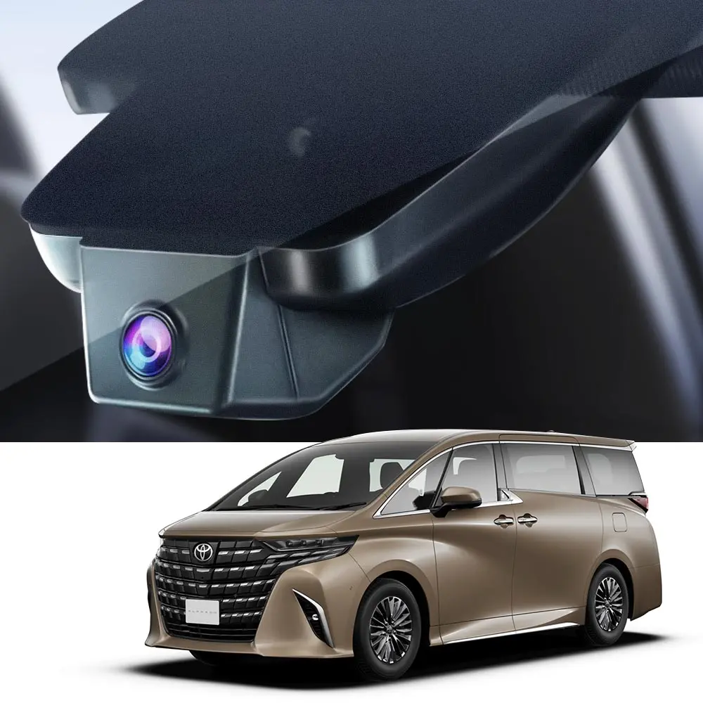 Dash Cam For Toyota 2020-2022 Alphard Vellfire,4K QHD 3840x2160, with memory card and WiFi