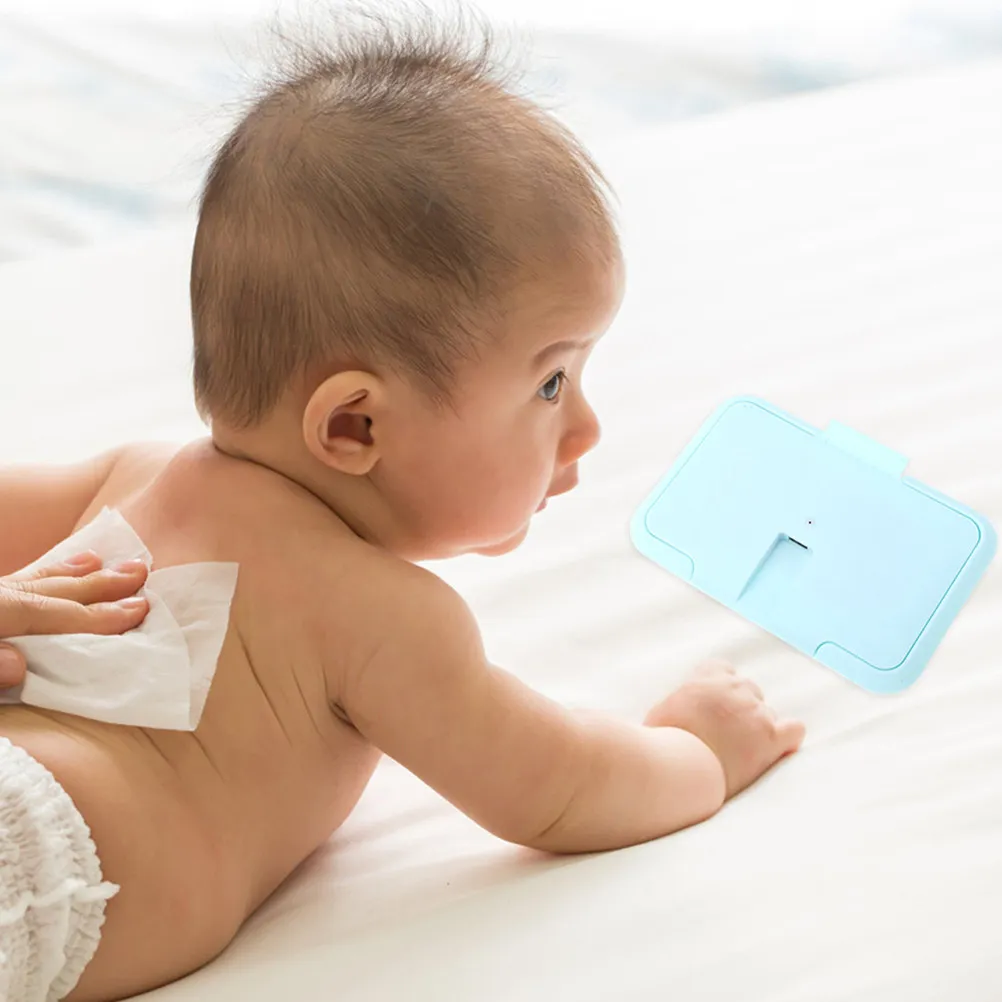 

2Pcs Baby Wipe Warmer Wet Tissue Heater Portable Compact Constant Temp Heating for Diaper Change Comfortable Travel Friendly ABS