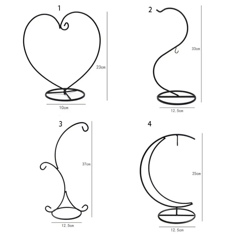 Creative Double Hook Heart-shaped Flower Stand Heart-shaped S-shaped Iron Display Stand Simple Ecological Bottle Stand Plant