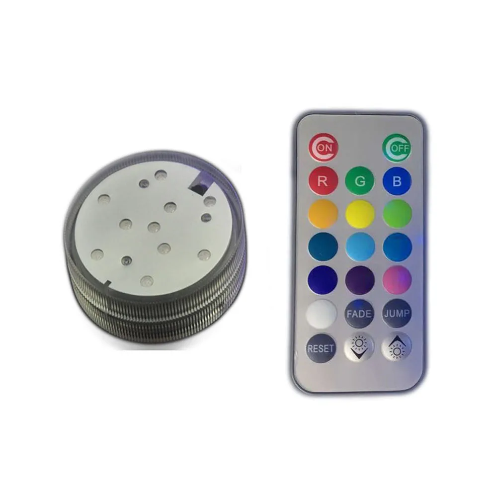 

RGB Remote Control Submersible LED Lights Waterproof Pool Pond Fish Tank Decoration Underwater Lights for Holiday Wedding