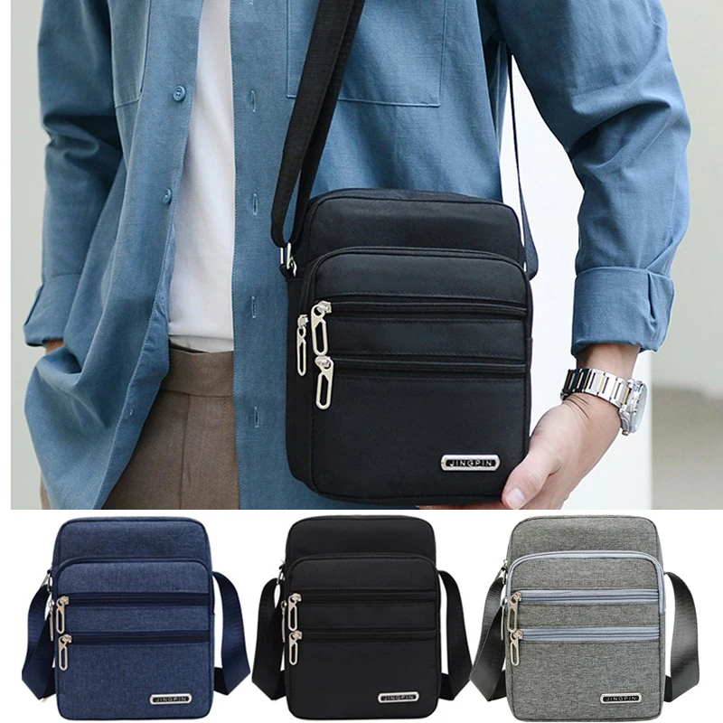 Men\'s Crossbody Bags Fashion Casual Tide Large Capacity Leisure Shoulder Bag Multi-layer Business Single Backpacks New