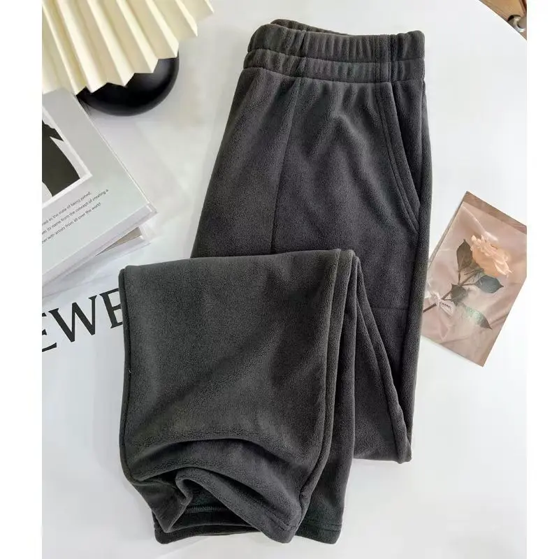 Pantalones de pijama para hombre de 40-150kg, pantalones largos para el hogar, informales, cómodos, de talla grande, a cuadros, para otoño e invierno