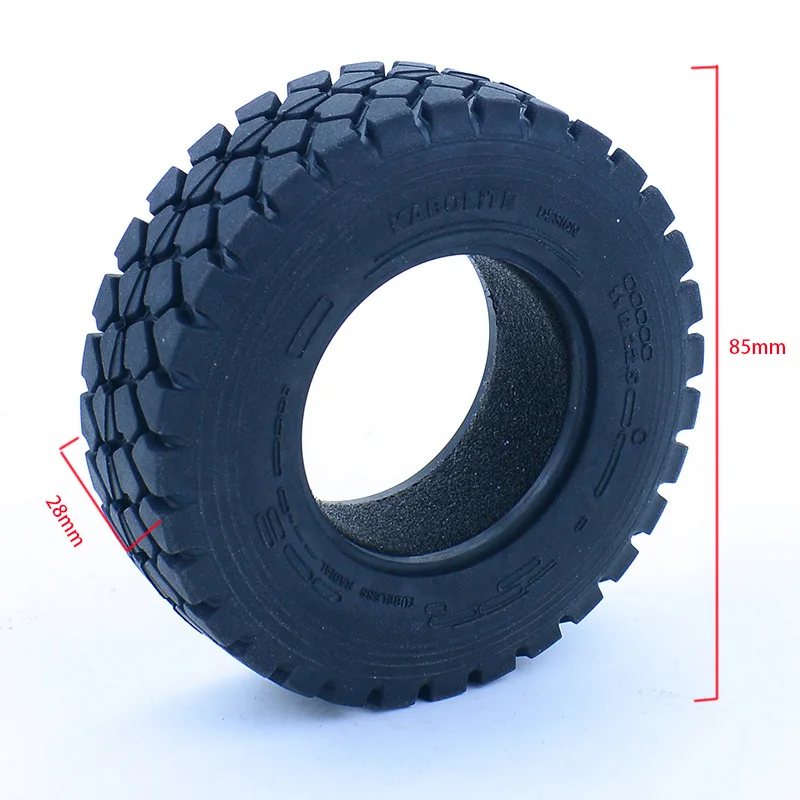 2pcs RC Dump Truck Simulation Rubber Tire 23/28mm Width Tyre for 1/14 Tamiya SCANIA 770S R620 VOLVO BENZ Arocs MAN TGX LESU Car