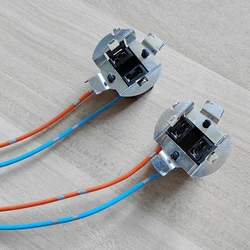 Soporte de enchufe de lámpara halógena H7 Original para VW Volkswagen Sagitar, Conector de Base de Faro, adaptador de arnés de cableado, 1 par