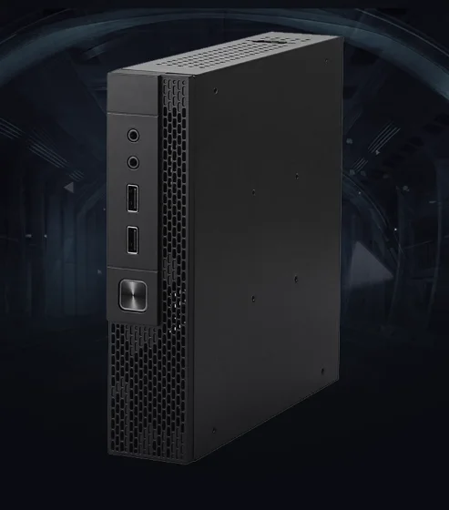 

Industrial Control Mini Host Chassis, Universal 17x17 ITX Motherboard Case, Compact HTPC Case for Home Office