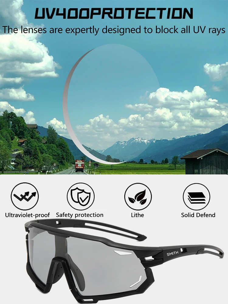 AliExpress S-ZEUS BRAND Photochromic Cycling Sunglasses for Men Bike Glasses Cycling MTB UV400 Goggles Women Hiking Eyewear Sports Running Glasses