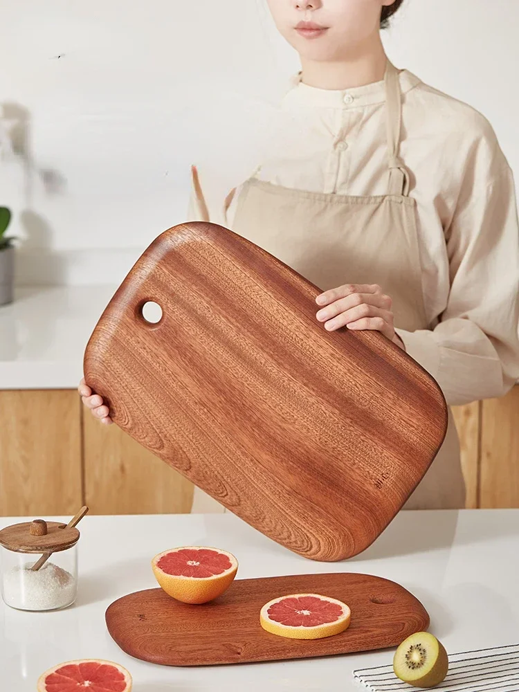 Quality Kitchen Wooden Chopping Blocks Board Pizza Bread Fruit Sushi Tray Hangable Mildew Proof Cutting Board Non-slip Knives