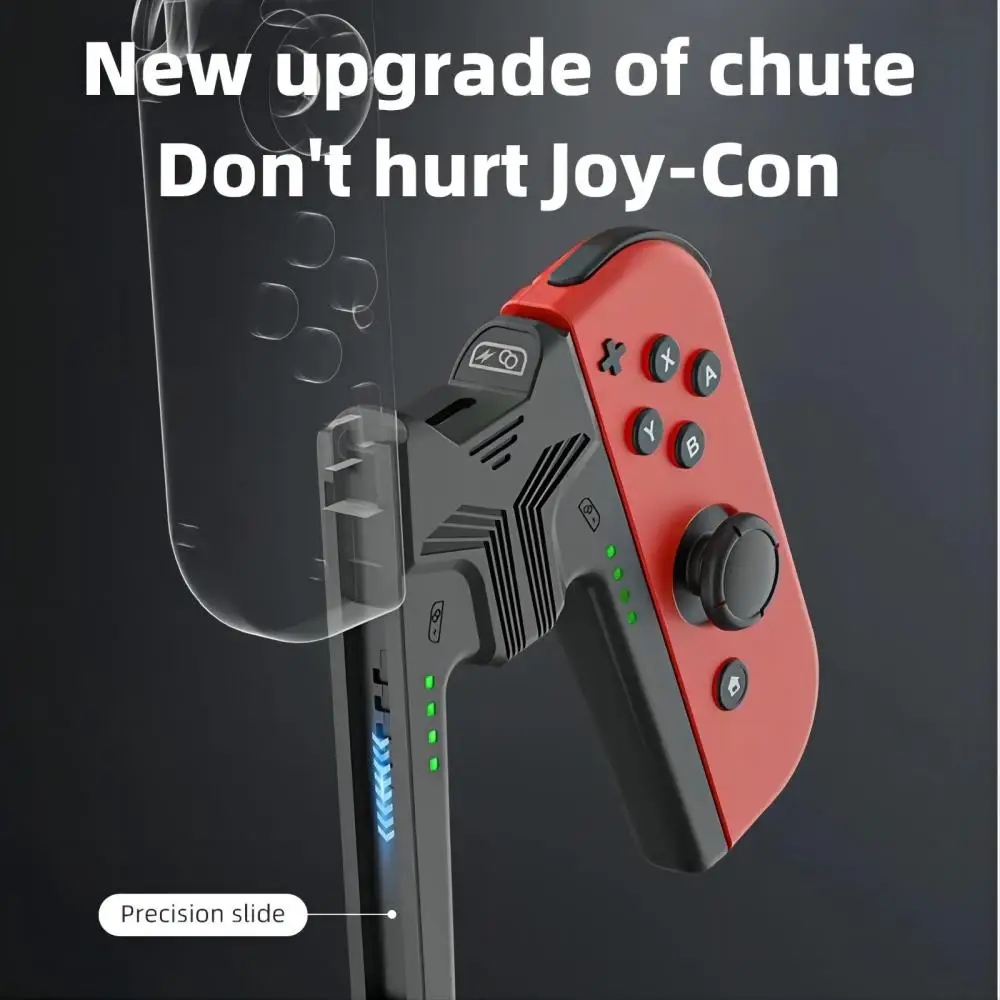 Staffa per impugnatura di ricarica Aolion per Switch Joycon Maniglia per controller di gioco Stazione di ricarica per impugnatura per accessori Nintendo Switch