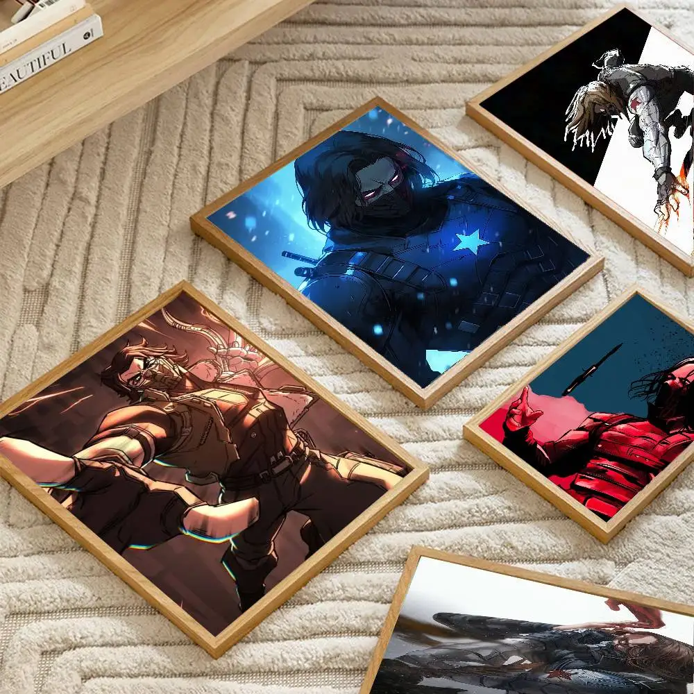 B-buckys Barnes W-Winter Poster Art Sticky Wall Waterproof Home Living Room Bedroom Bar Aesthetic Decoration