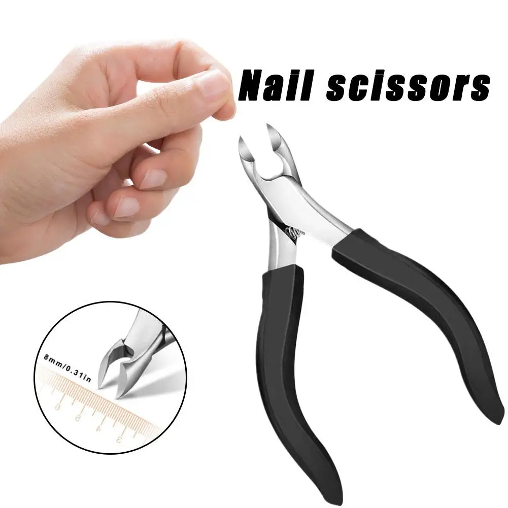 Cuticle Nippers Nail Manicure Cuticle Scissors Clippers Stainless Remover Trimmer Steel Pedicure Tool Cutters Skin Dead S3W1