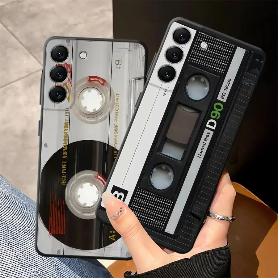 الرجعية كاميرا سوداء لينة غطاء الهاتف حقيبة لهاتف سامسونج غالاكسي A55 A52 A15 A56 A32 A24 A26 A25 A34 A23 A35 A17 A36 A16 A53 A54 A04