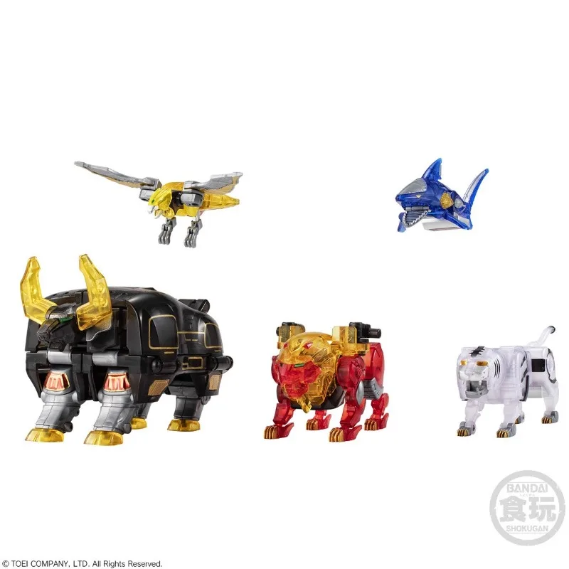 Bandai Genuine SMP Hyakujuu Sentai Gaoranger CLEAR COLOR VER. Action Anime Figures Toys Kids Gift Assembly Model Ornaments