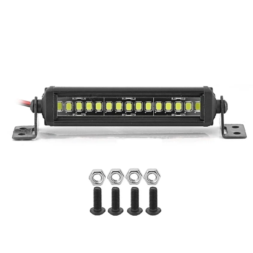 55/75/95/115/135/215mm Barra luminosa a LED Lampada da tetto Luci per Axial SCX10 90046 Traxxas TRX4 Slash Rustler 1/8 1/10 RC Auto Aggiornamento