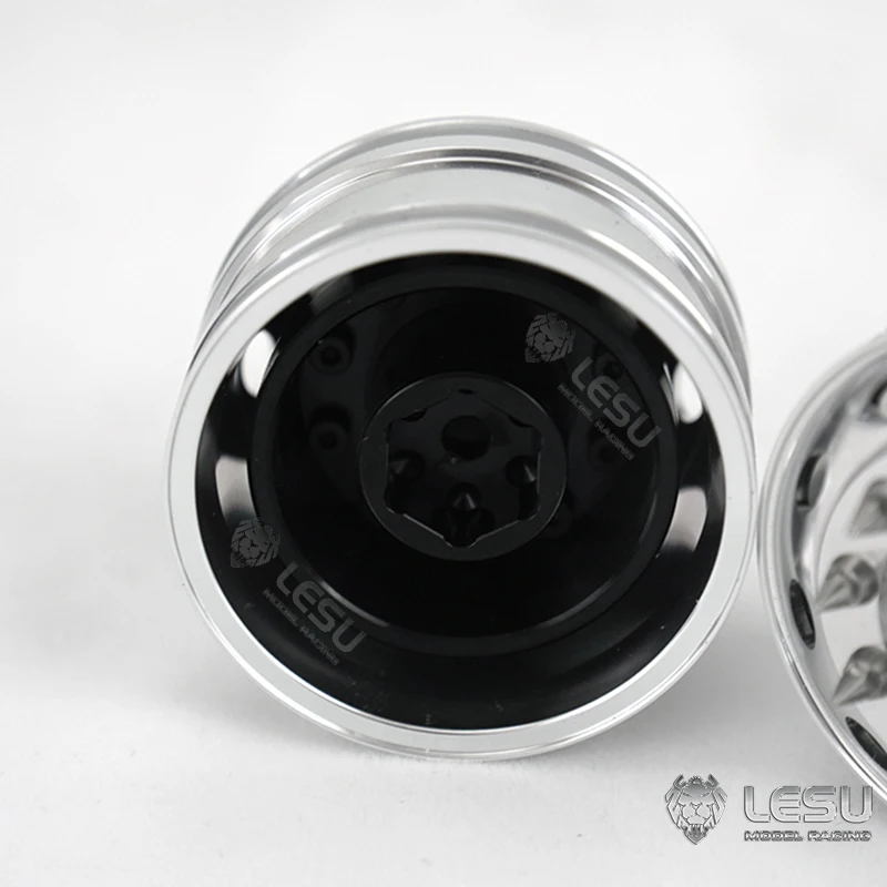 

LESU Metal Front Wheelhub with Hexagon Brake for Tamiyay 1/14 Remote Control Truck DIY RC Car Model Accessories Th20214-Smt3