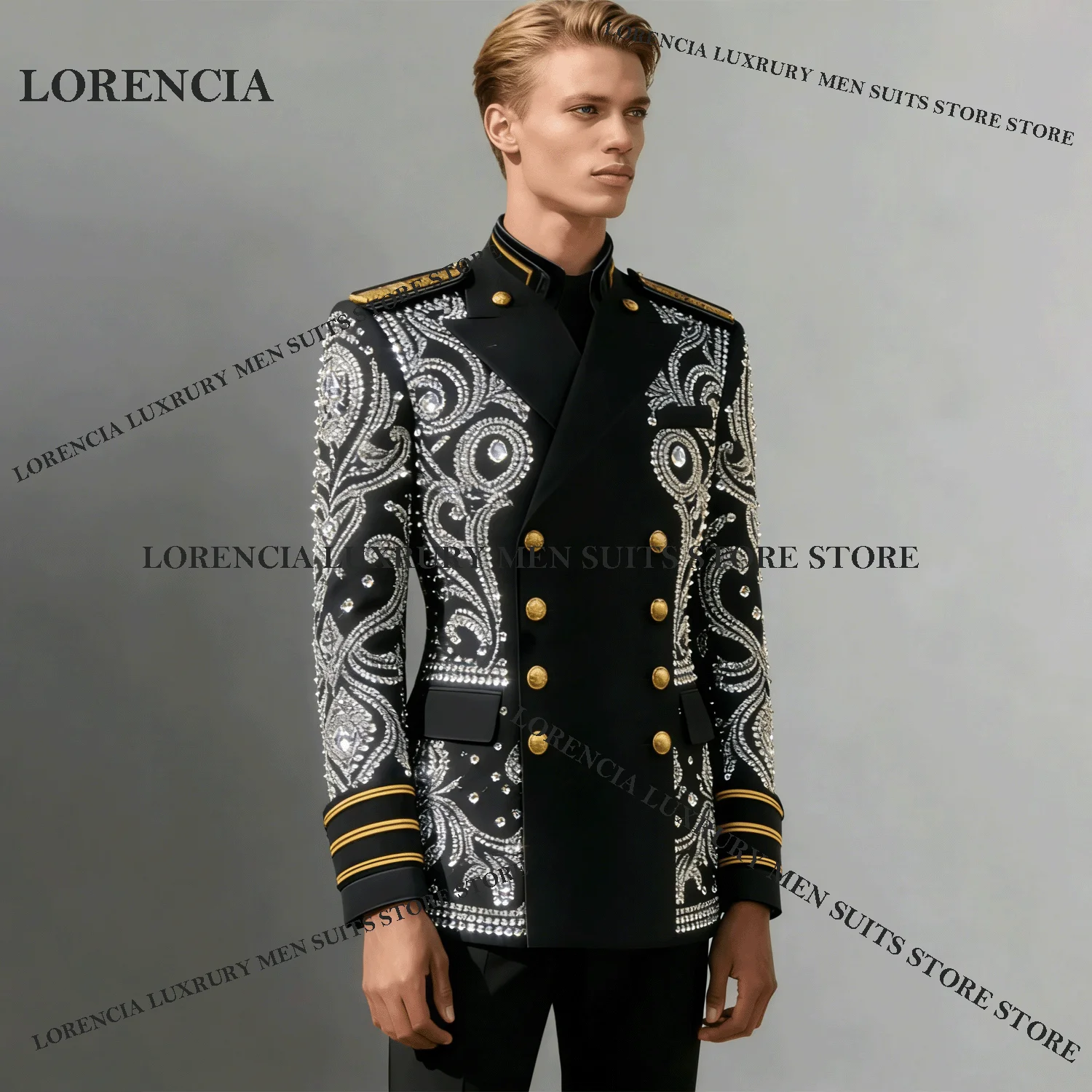 

Customized Exquisite Men Diamond Design Suits Glitter Wedding Tuxedos Luxury Slim Ropa hombre 3 Pieces Sets Groom Male Blazers