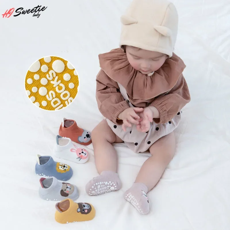 Baby Socks Spring Cute Cartoon Non-slip Baby Boys Girls Floor Socks Autumn Summer Socks  0-3 Years Old