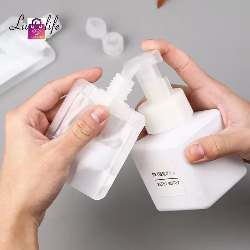 30/100ml Lotion Dispenser Bag Travel Reusable Pouches Shampoo Liquid Leakproof Refillable Cosmetic Packaging Storage Container