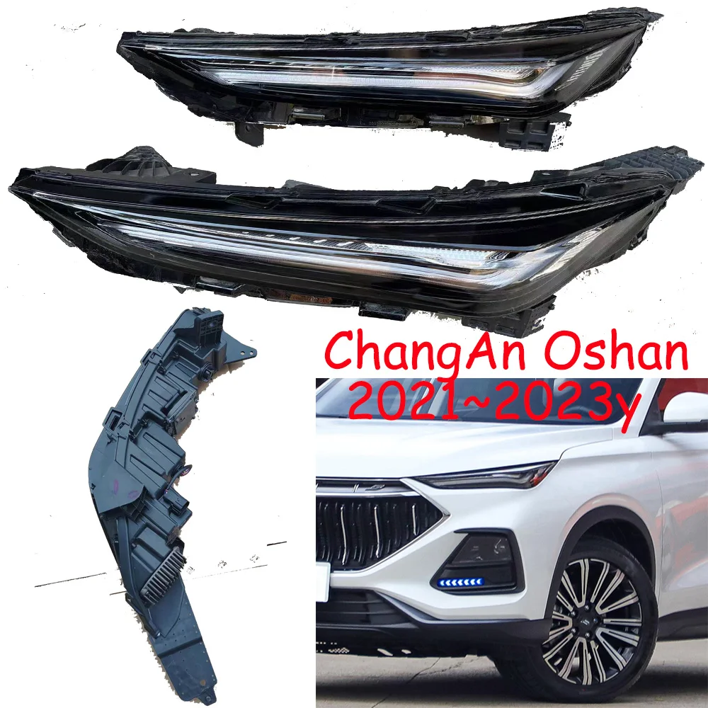 1pcs car accessories CHANG AN bupmer head light changan Oshan X5 headlight 2021~2024y daytime light ChangAn X5 fog lamp