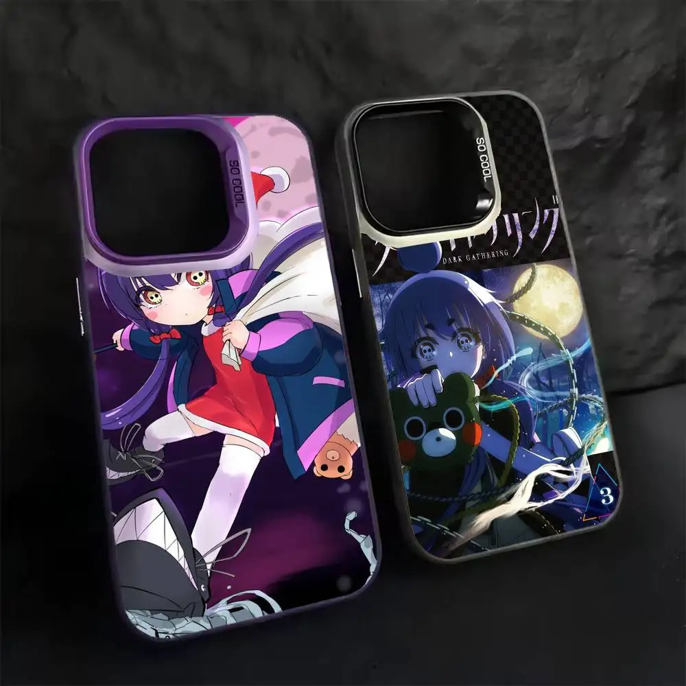 

Dark Anime G-Gathering Phone Case Color Silver Shell For IPhone 17 16 15 14 13 12 11 Pro Max Plus