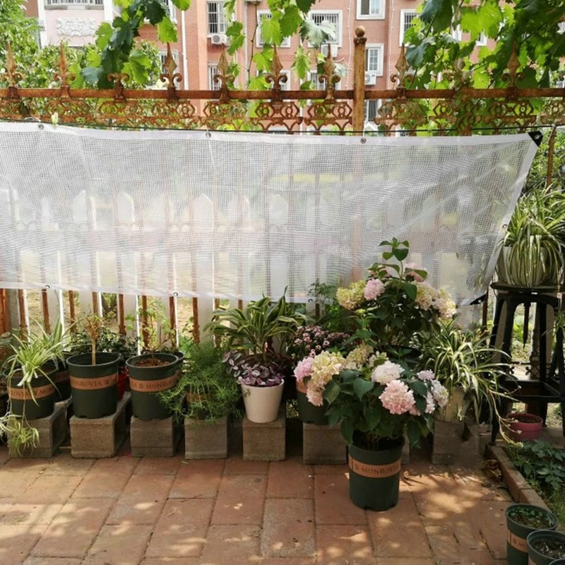 Tarpaulin Rainproof Cloth Translucent PE Film Garden Courtyard Greenhouse Tarp