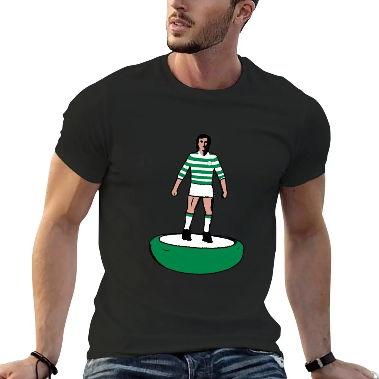 Subbuteo Player Celtics T-Shirt graphics plain custom shirt blue archive oversized t shirts for men