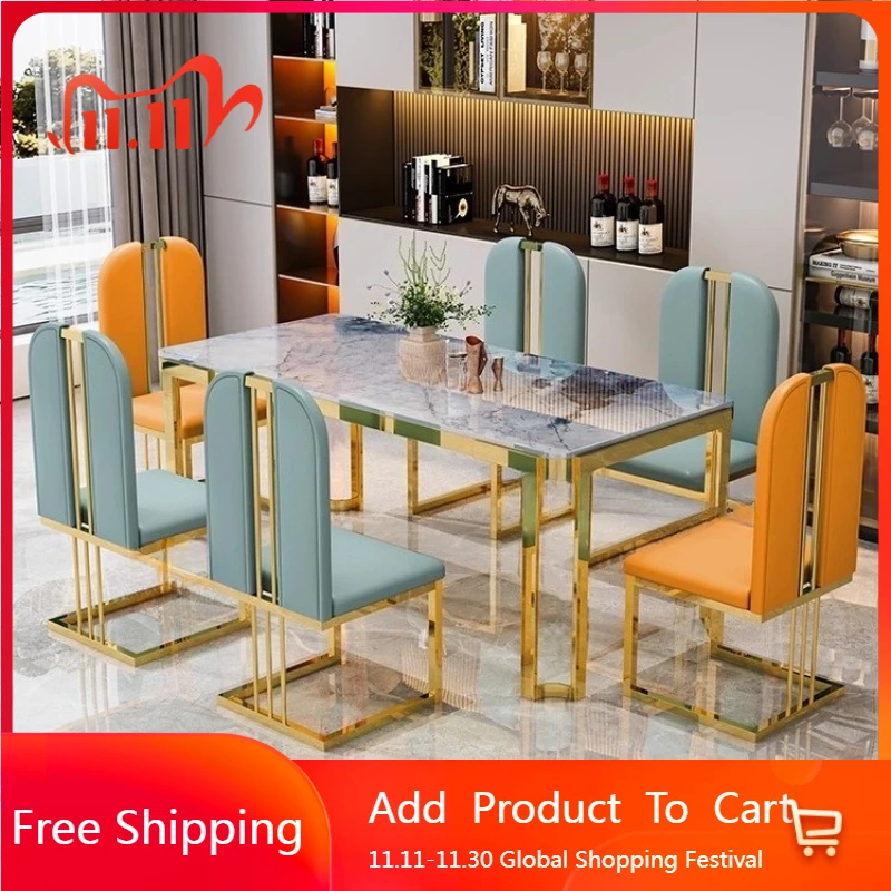 

Marble Modern Dining Table Luxury Desk Conference Restaurant Salon Dining Table Living Room Terrace Mesa Commercial Furniture