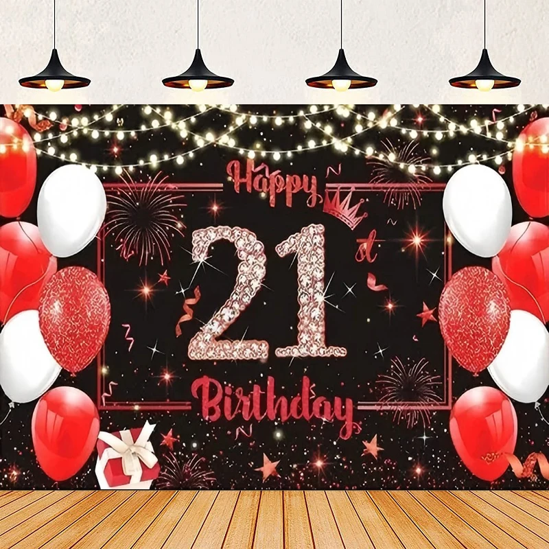 

Фон для фотосъемки, черный, розовое золото, с днем рождения для нее, для женщин, вечерние баннер, фотофон, знак, декор, поставки