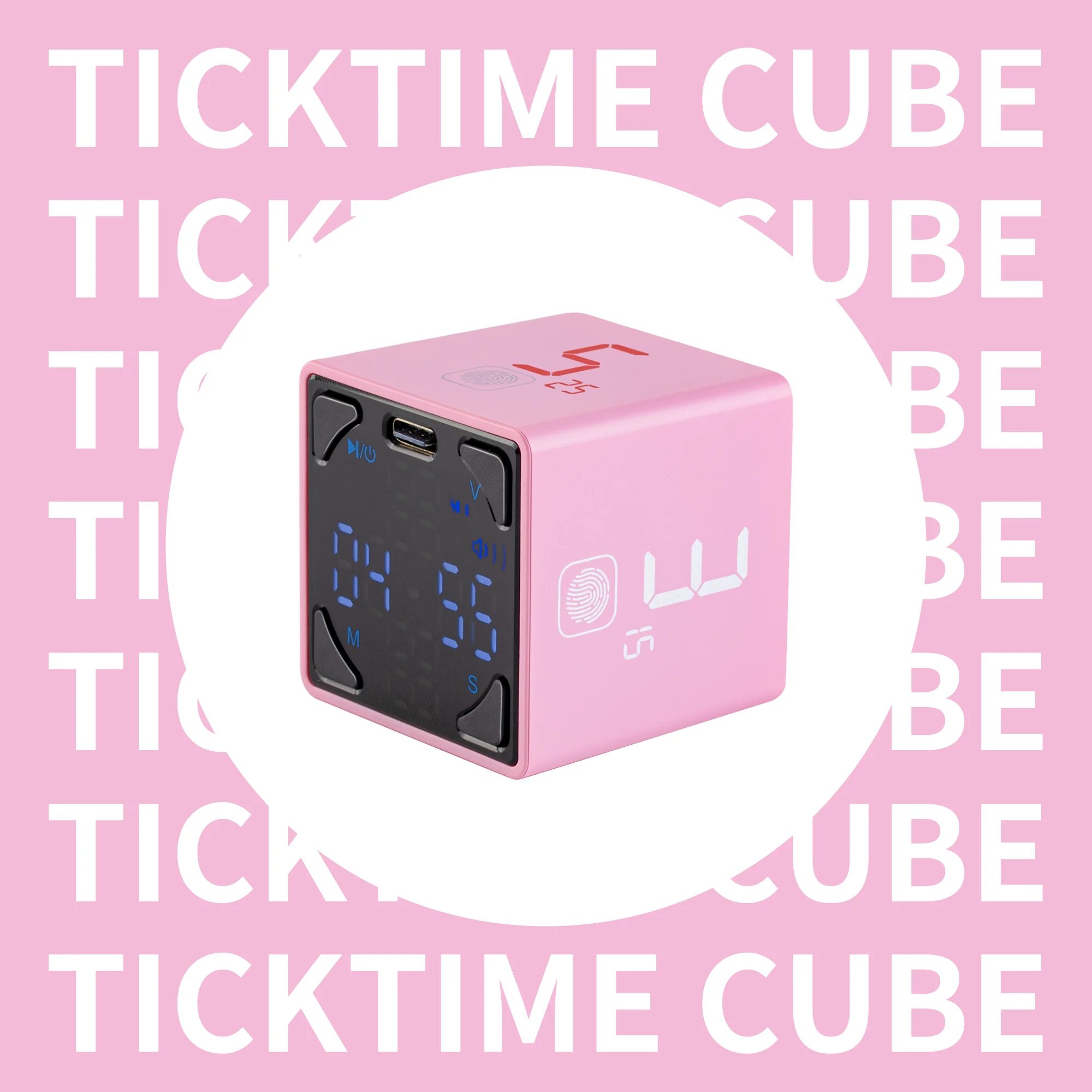 llano Ticktime Pomodoro Timer Cube, Productivity Timer, Pause 