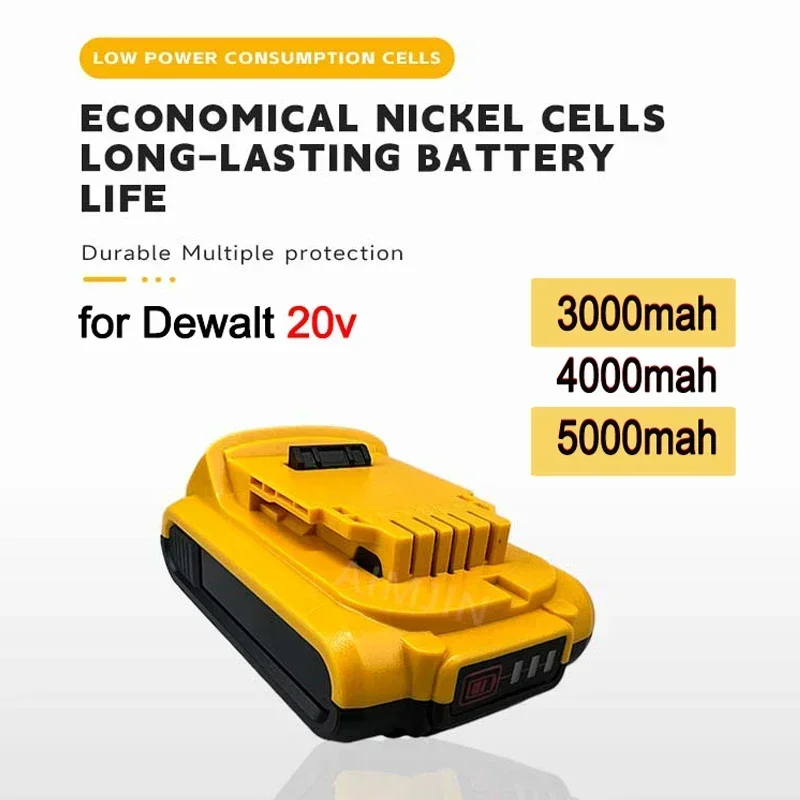 

20V 3000mAh/4000mAh/5000mAh for Dewalt Replaceable Lithium ion battery , for DCB205 DCB201 DCB203