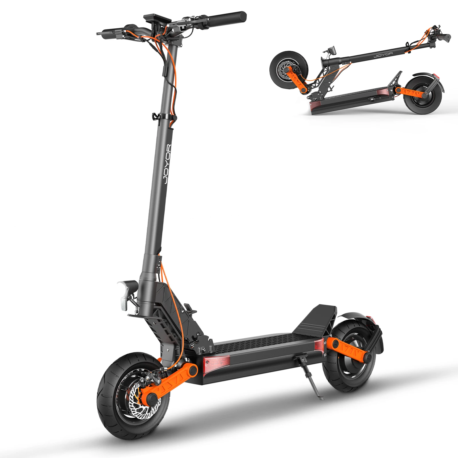 JOYOR S5 Electric Scooter For Adults Motor 800W Max Speed 31Mph 10 Inch 48V 13AH Battery Folding E-Scooter