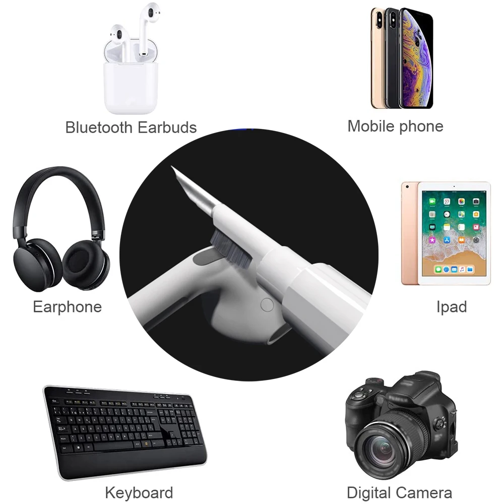 Zestaw do czyszczenia słuchawek Bluetooth dla Airpods Pro 3 2 1 wytrzymałe etui do czyszczenia szczoteczki do Xiaomi Airdots 3Pro