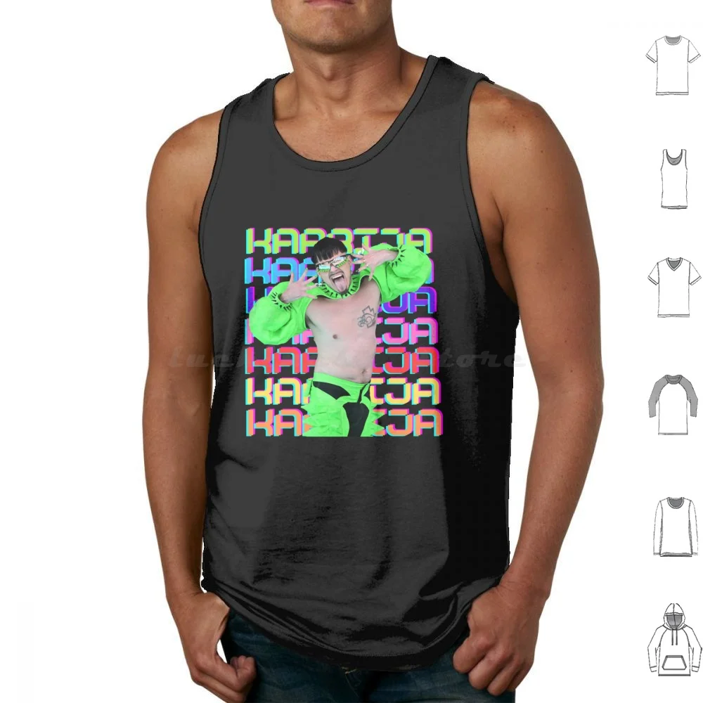 Cha Cha Cha K ? ? Rij ? Finland Fan Tank Tops Print Cotton Cha Cha Cha Finland K ? ? Rij ? 2023 Song Contest Cha Cha Cha