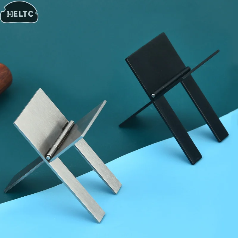 1PCS Cigar Rack Holder Folding Stainless Steel Portable Cigar Stand Rack Easy To Use Cigar Accessories Pratical Tool For Smokers