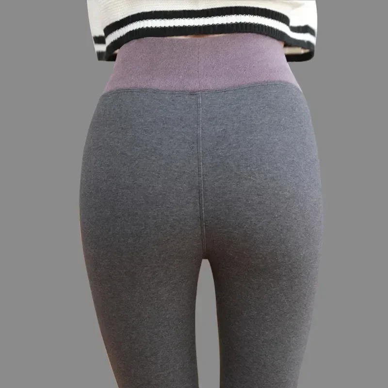 Leggings en velours surdimensionnés pour femmes, pantalons slim épais, capris taille haute, pantalons skinny décontractés, pantalons de sport de