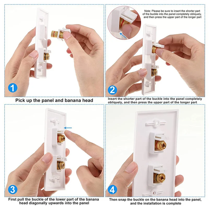 

SQPP-36 Pieces Banana Jack Binding Post Keystone Jack Insert, Black And Red Rings Audio Speaker Keystone Connector Screw Type