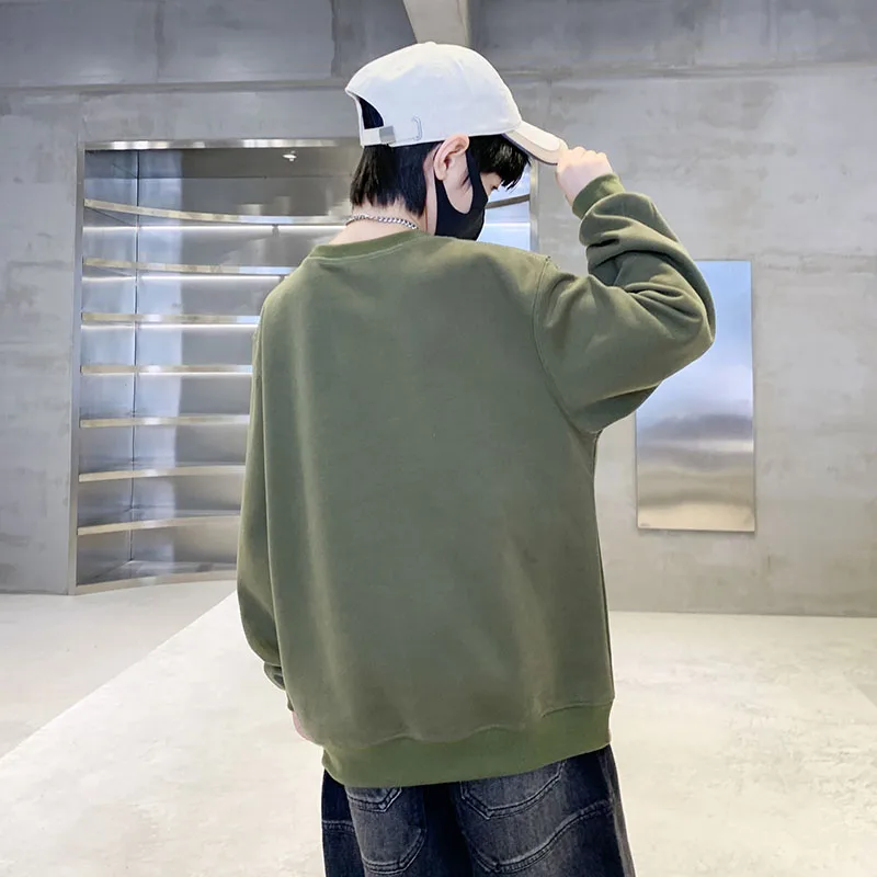 American Autumn Teens Child Sweatshirt Cotton Letter Print Pullovers Tops Loose Casual Boy Youth Sweatshirt Kids Hoodie Clothing
