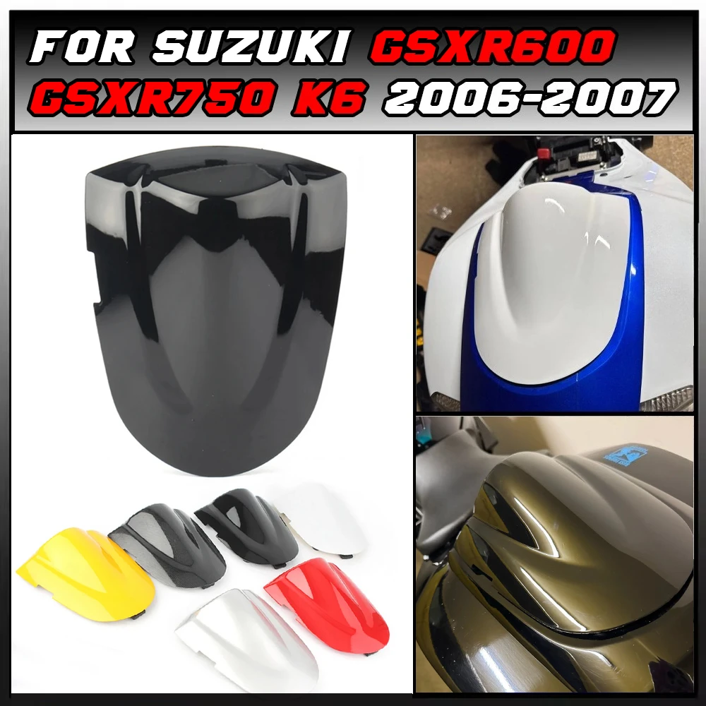 

GSXR750 GSXR600 Motorcycle Rear Passenger Cowl Seat Back Cover Fairing Part For Suzuki GSXR 600 750 R K6 2006 2007