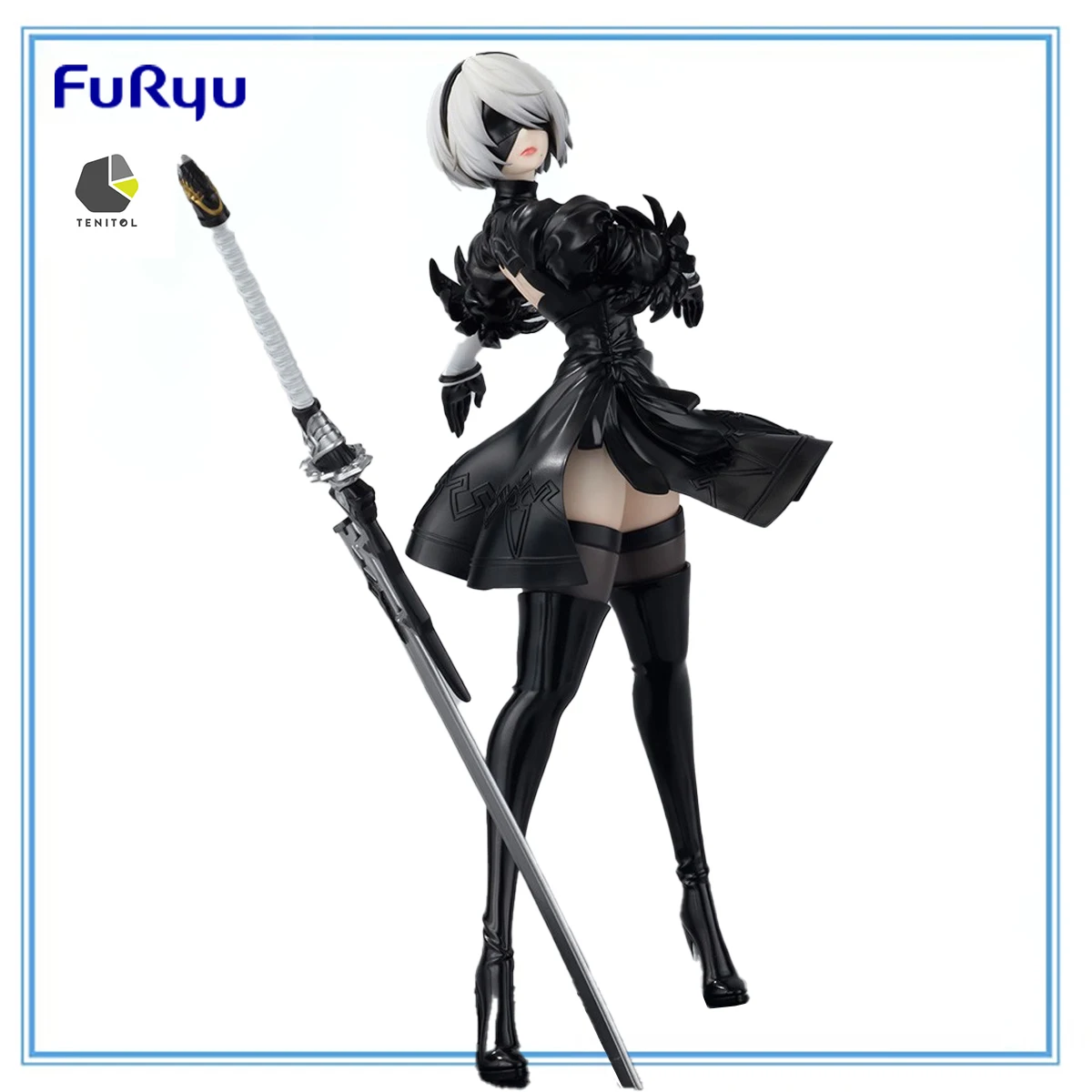 

100% Original FuRyu Tenitol NieR:Automata Ver1.1a YoRHa No. 2 Type B Anime Figure Collection Series Garage Kit