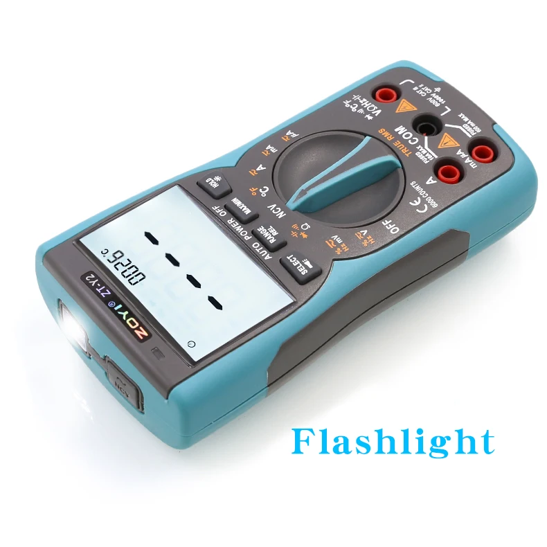 ZOYI ZT-Y2 digital multimeter with automatic ranging, high precision, and capacitance measurement capabilities