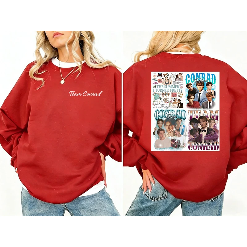 Equipe Conrad Camisola Poster Sweat Star Poster Moletom Banda Moletom O Verão Turned Pretty Gráfico Pulôver Moletom Com Capuz