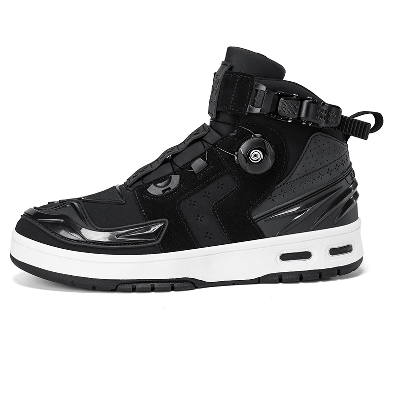 

Motorcycle protective boots unisex four season fashion high cut anti slip wear-resistant breathable off-road casual riding shoes